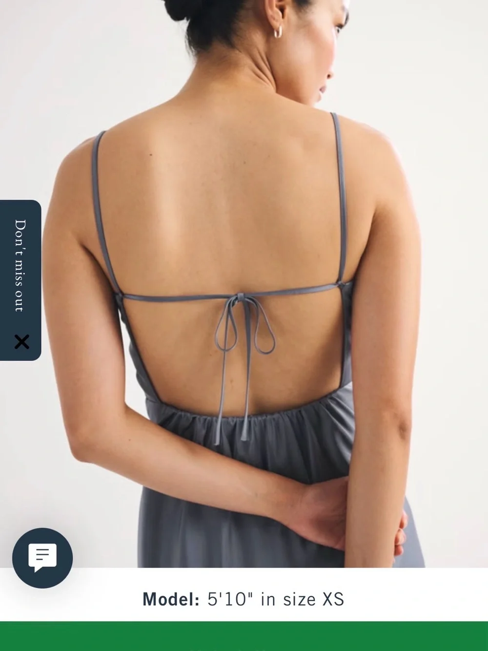 Abercrombie & Fitch Satin Slate Blue Maxi Dress New.  Small